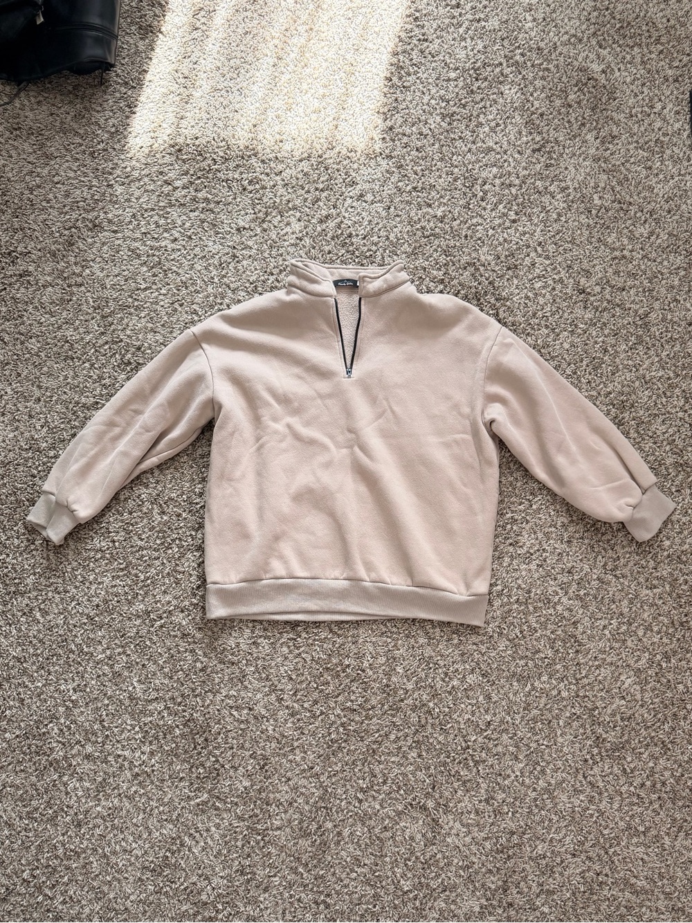 Pink Zip-Neck Pullover Jacket